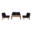 Ensemble de patio d'extérieur 5 pièces Modway Marina-1875773420