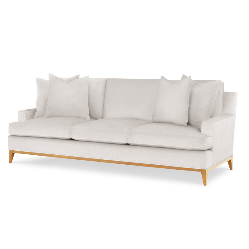Dapper Upholstered 88'' Sofa, Amber, Cloudy Day Ivory
