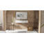 Lavabo de salle de bain mural rectangulaire en résine avec trop-plein 39,4 po x 17,7 po Badeloft WT-02-B-G-137927635