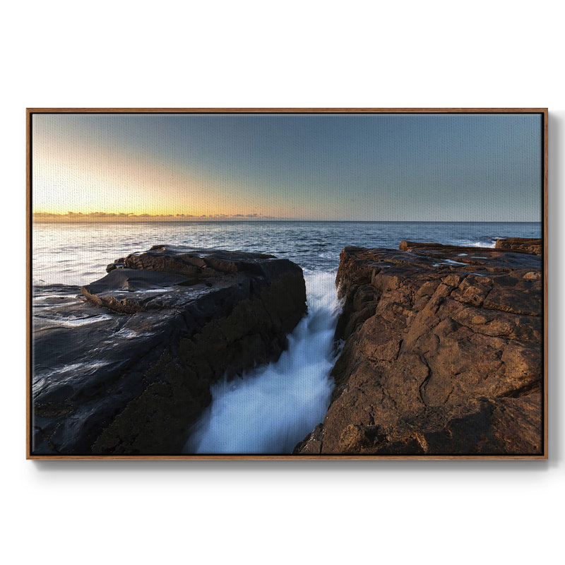 " The Road Out To Sea ", Walnut, 41" H x 27" W x 2" D