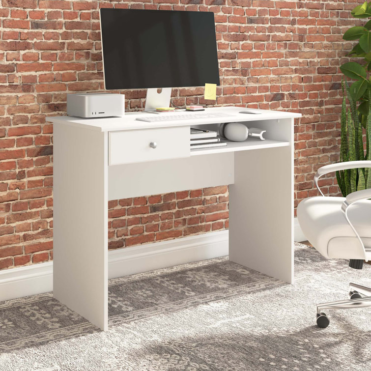 Burham 40" W Rectangle Small Space Writing Desk