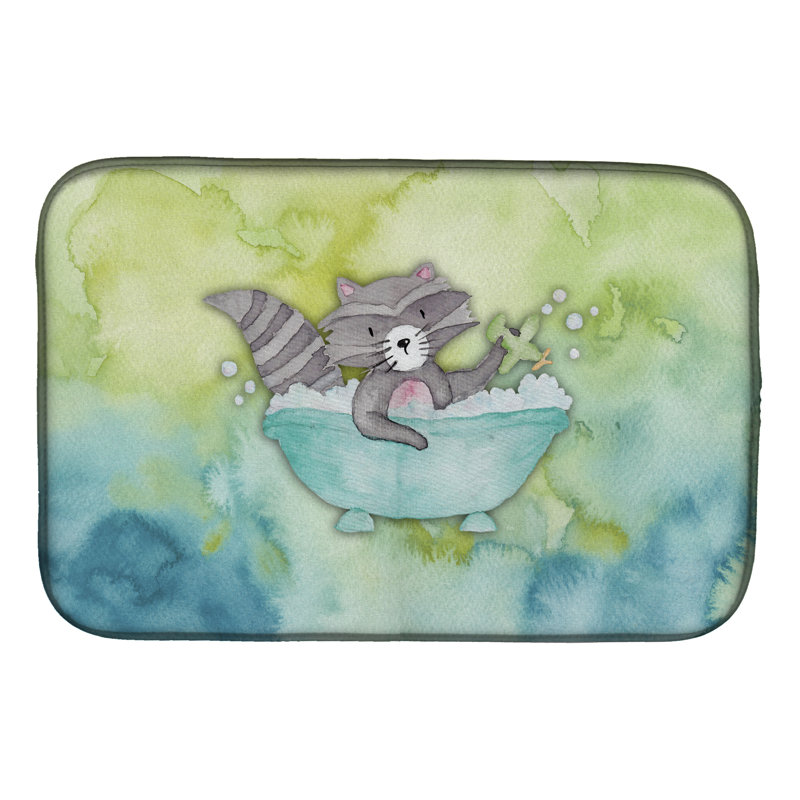 Tapis de séchage pour aquarelle de bain raton laveur