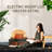  Electric fireplace log heater with remote control, realistic ember bed, adjustable brightness, temperature, speed, and sound effects.