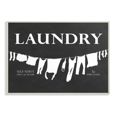 «Laundry corde à linge», reproduction d'impression