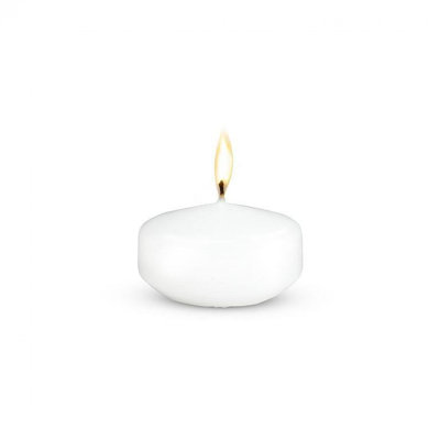 Bougie flottante blanche