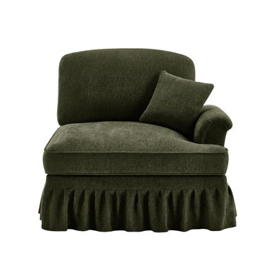 Sofa RSF Chenille W/1 Pillow -Green