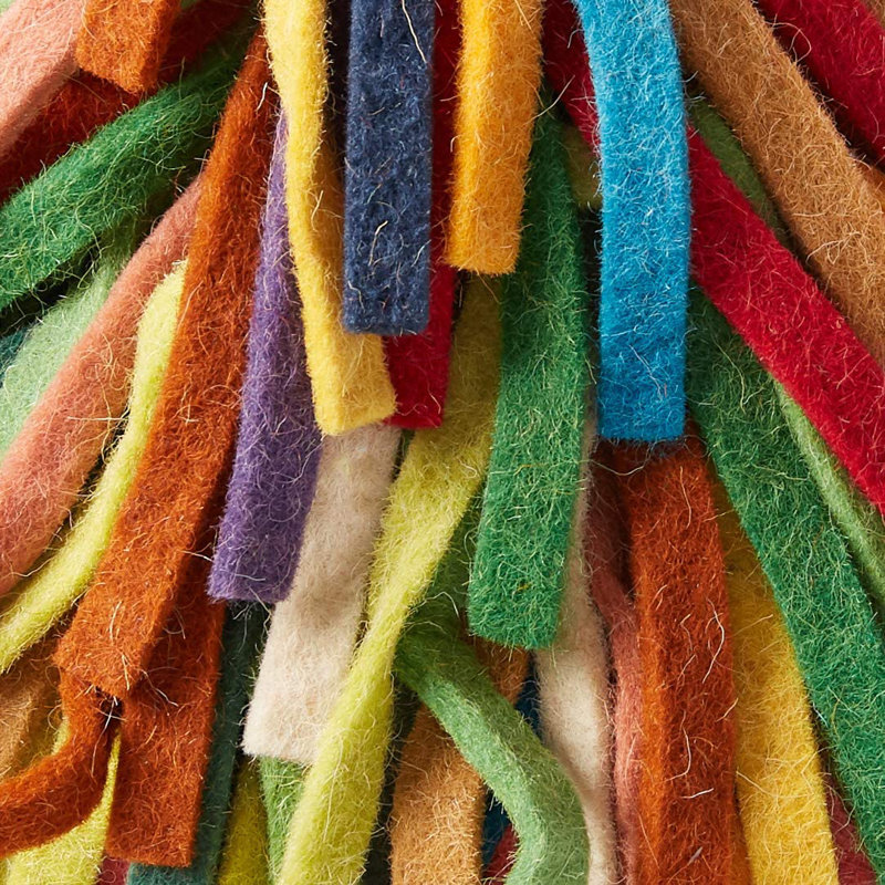 Hand Felted Fringe Tassel Tree Topper