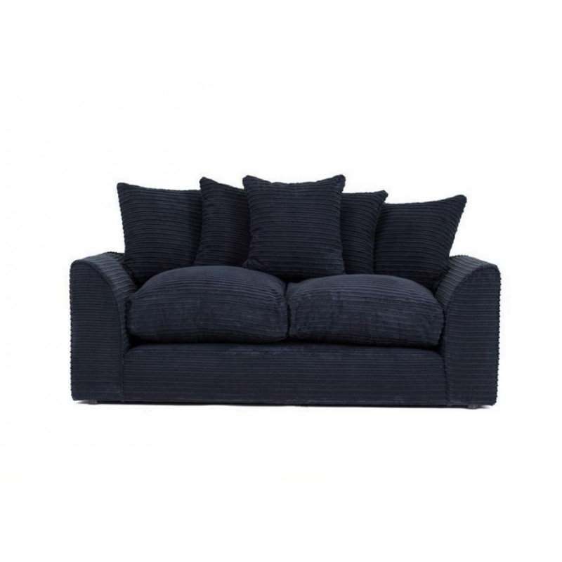 Brohdy Corduroy Sofa, Black