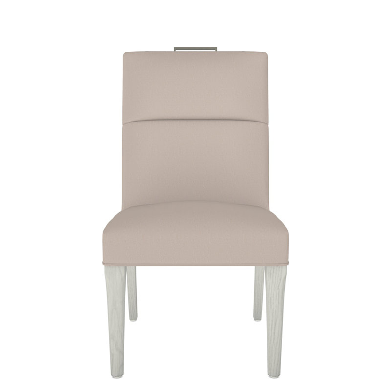 Thom Filicia Home Fabric Tight Back Side Chair, Casa Blanca, Jiggles Fawn