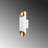 Modern Wall Lamp with Metal Body, White Finish, 3.1 x 4.7 x 11.8 inches | Elegant Design for Glam, Scandinavian & Hotel Decor | Socket Type: 2 x G9 Max 8W, Bulb Not Included, IP20 Rated-964463459