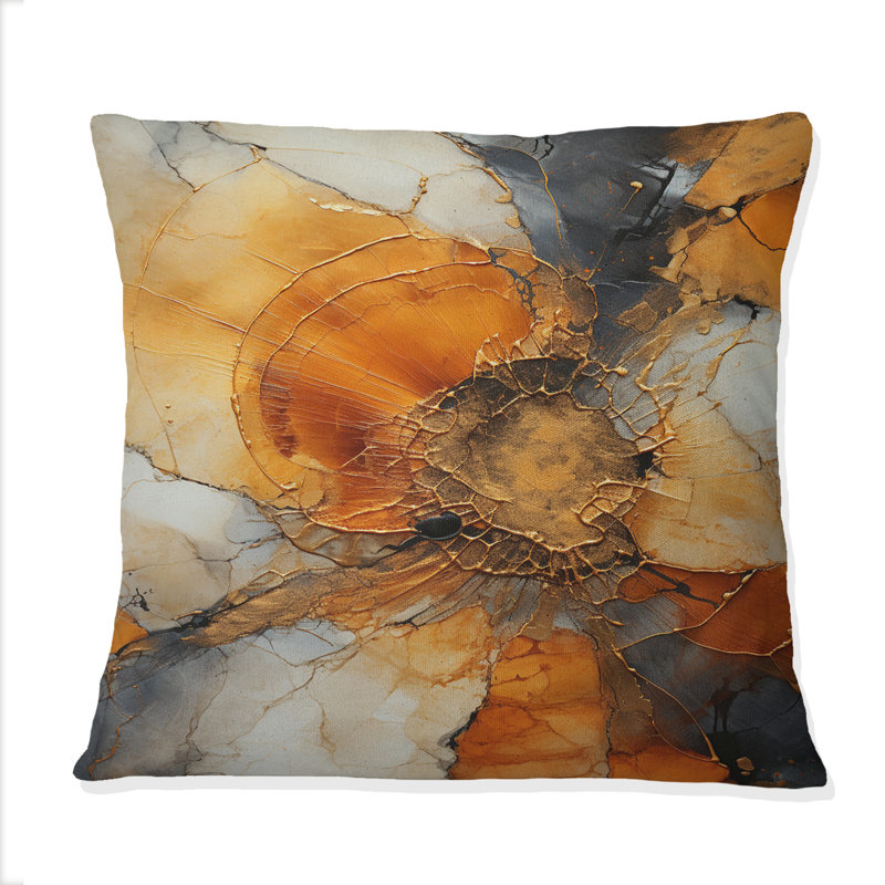 Coussin Encaustic Spirals II - Abstract Spirals