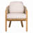 Outdoor Patio Acacia Wood Club Chair,Dining Arm Chair