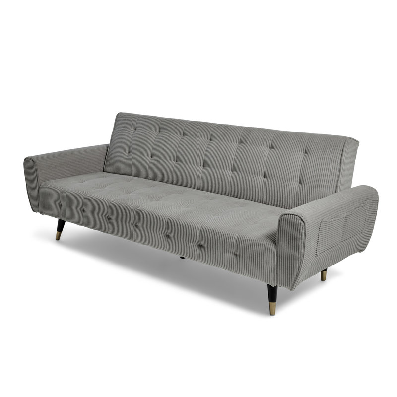 Sol 3 Seater Sleeper, Grey Corduroy