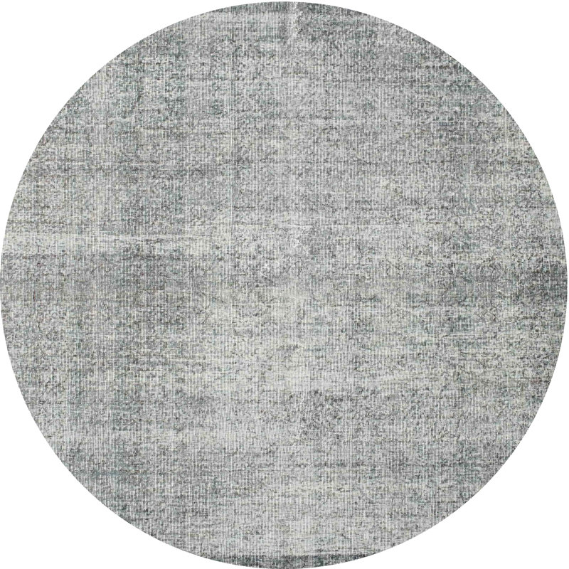 Tapis gris zone contemporaine, Rond 6 pi