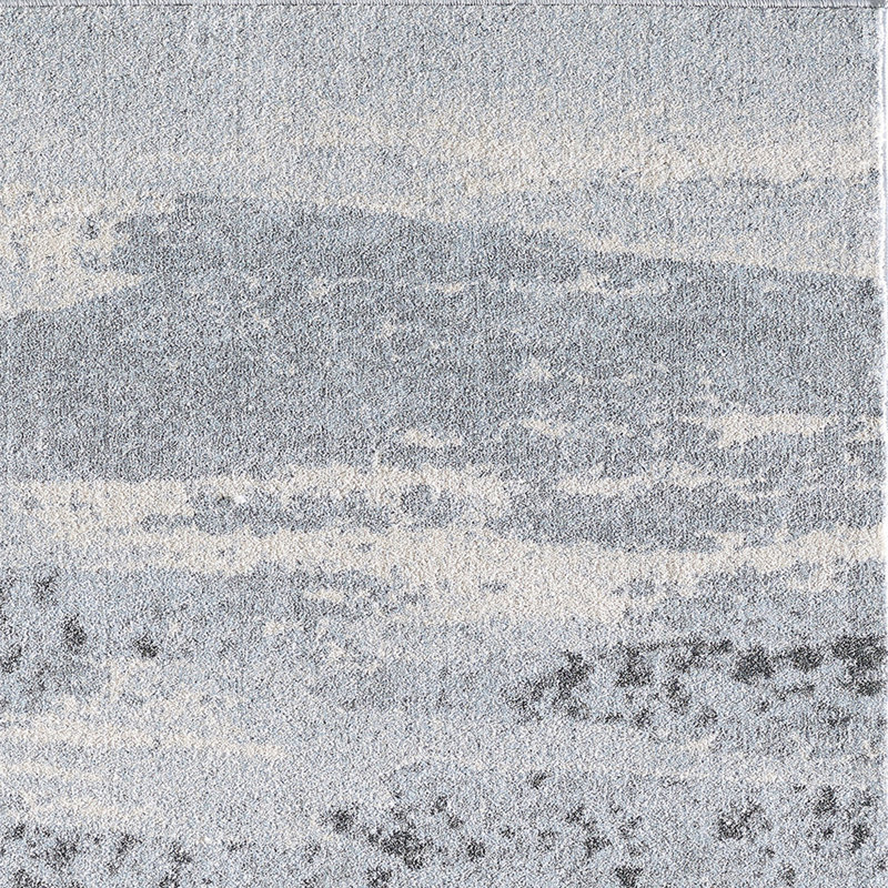 Kohrs Area Rug, Rectangle 6'7" x 9'6", Blue/Gray