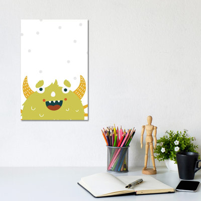 Little Monsters Green by Pixy Paper - Gallery-Wrapped Canvas Giclée on Canvas