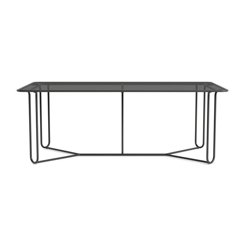 Walter Lamb Outdoor Dining Table, Textured Pewter