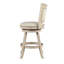 Tabouret de bar et de comptoir pivotant en bois massif-122157409