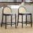 Modern Bar Stools Upholstered Counter Stools With Rattan Backrests And Wood Legs Kitchen Stools For Island-2019909504-2019909512