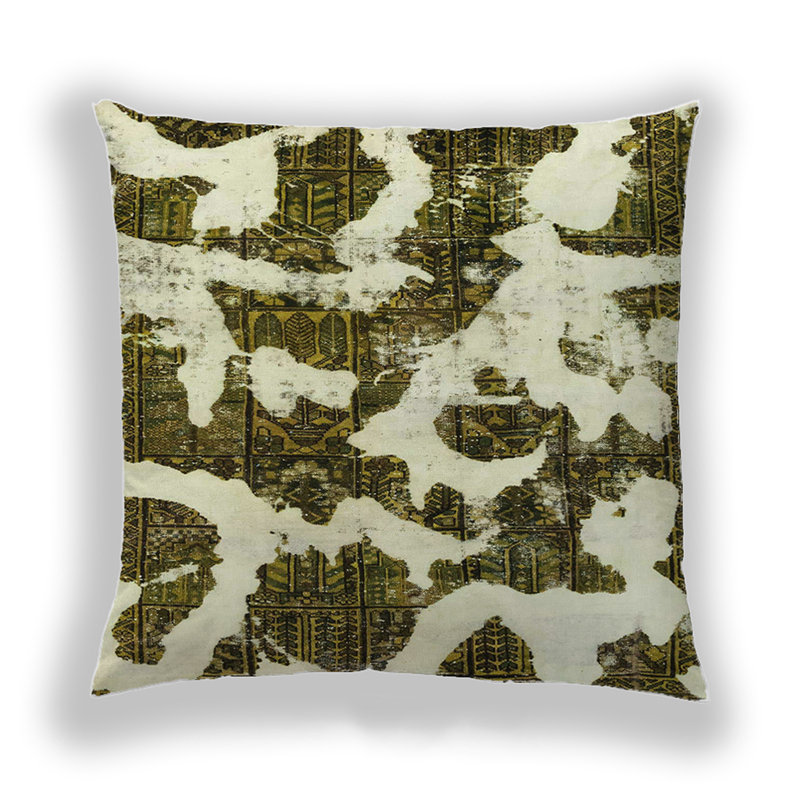 Abstract Reversible Throw Pillow, Microsuede