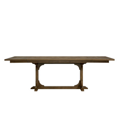 Counter Height Trestle Table - Almond