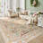 Washable Floral Area Rugs Boho Large Rugs Non-Slip for Bedroom Soft Rubber Backed Carpet-1557129800