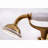 Kingston Brass Kingston Three-Handle 2-Hole Deck Mount Clawfoot Tub Faucet with Hand Shower-30369853