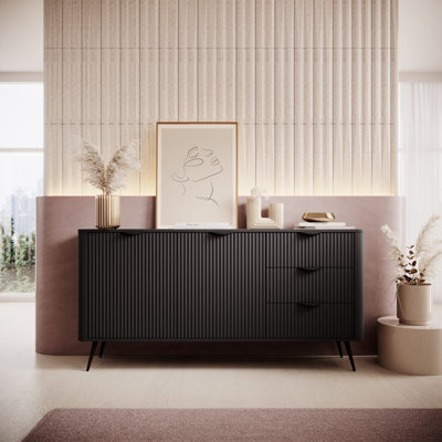 Elegant Neutrality: Stewartstown Sideboard Cabinet 163cm 