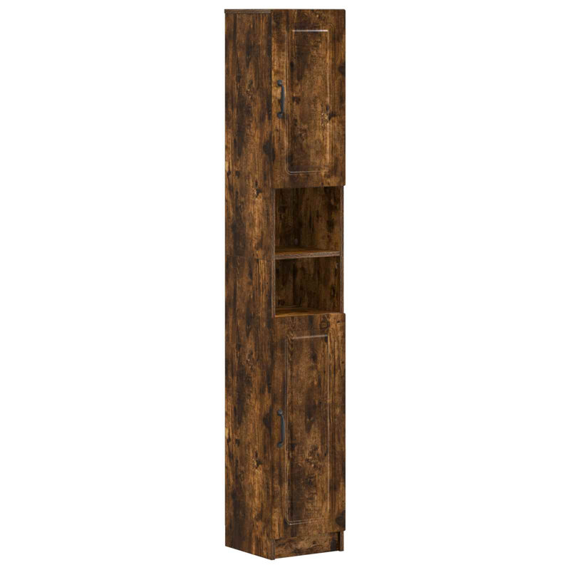 Linen Cabinet, Smoked Oak