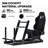 Anman Pro Racing Simulator Cockpit Aluminum with Black Seat Fit Logitech Thrustmaster, Not Include Steering wheel & Wheels & Pedals and Shifter Handbrake