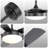 42 Inch Ceiling Fan With 22W Led Light And Remote Control Mdf Blades Reversible Dc Motor-1813985359