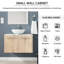 Ensemble de meuble-lavabo mural simple 30 po Defaria