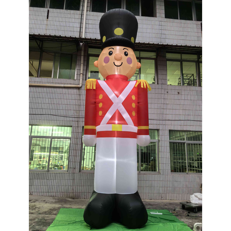 Décoration de Noël commerciale extérieure illuminée pour soldat gonflable - 20 pi