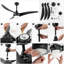 Ventilateur de plafond à 52 pales 52 po avec télécommande et ensemble d'éclairage inclus Coleigh-959742683