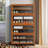 9-Tier 40 Pairs Shoe Cabinet with Acrylic Door, Bamboo Shoe Rack Storage Organizer for Entryway