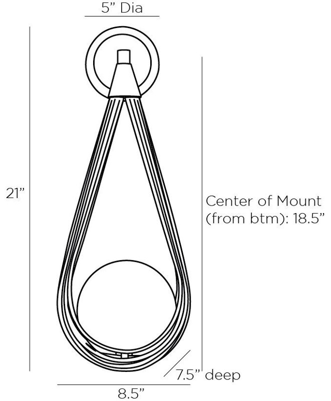 Ova 1 - Light Armed Sconce
