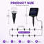 Matte Black Solar Powered Pathway Light Kit