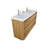 Hargrave 58.5'' Double Bathroom Vanity Base Only-58514062