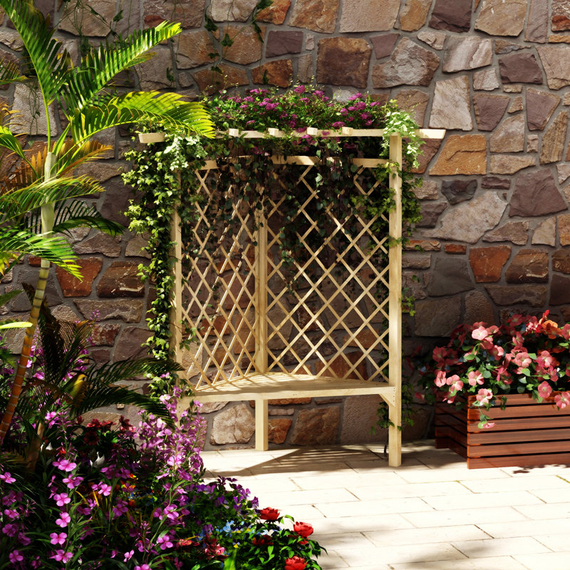 Disanto Solid Wood Fir Outdoor Bench
