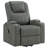 Armstrong Upholstered Power Lift Massage Recliner Grey-531906690