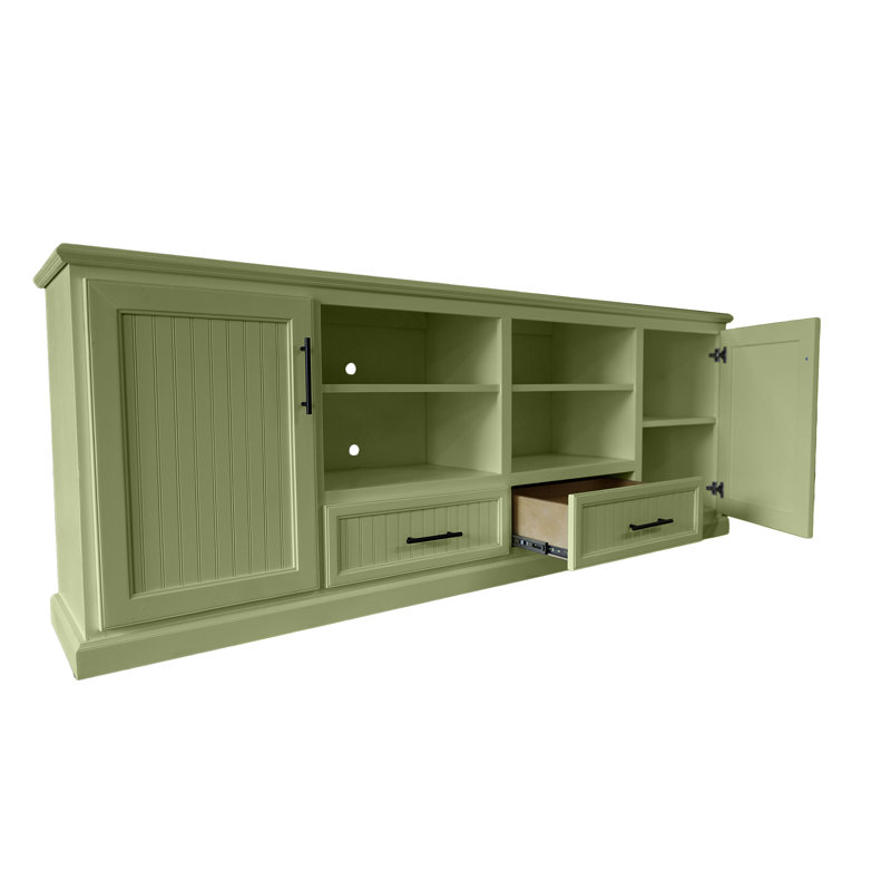 Raynav Unfinished Entertainment Center for TVs up to 88", Summer Sage, 34'' H X 70'' W X 17'' D