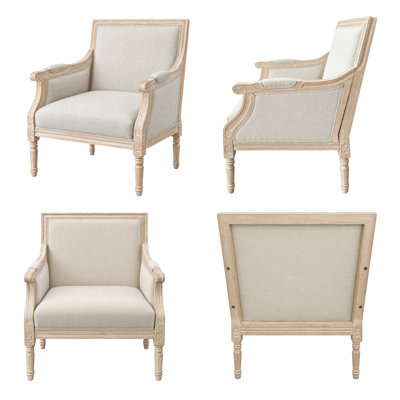 Fauteuil de salle à manger rembourré 27,5 po