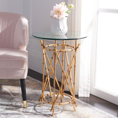 Rex Glass Top End Table