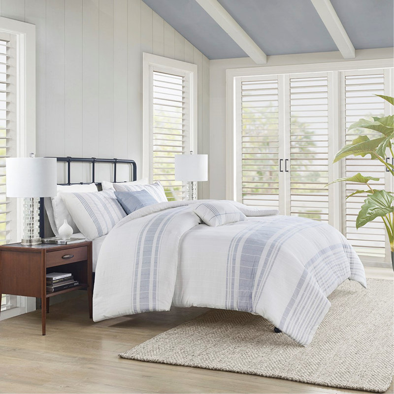 Ensemble de housse de couette en coton 5 pièces Jaquard, Housse de couette très grand + 4 pièces supplém