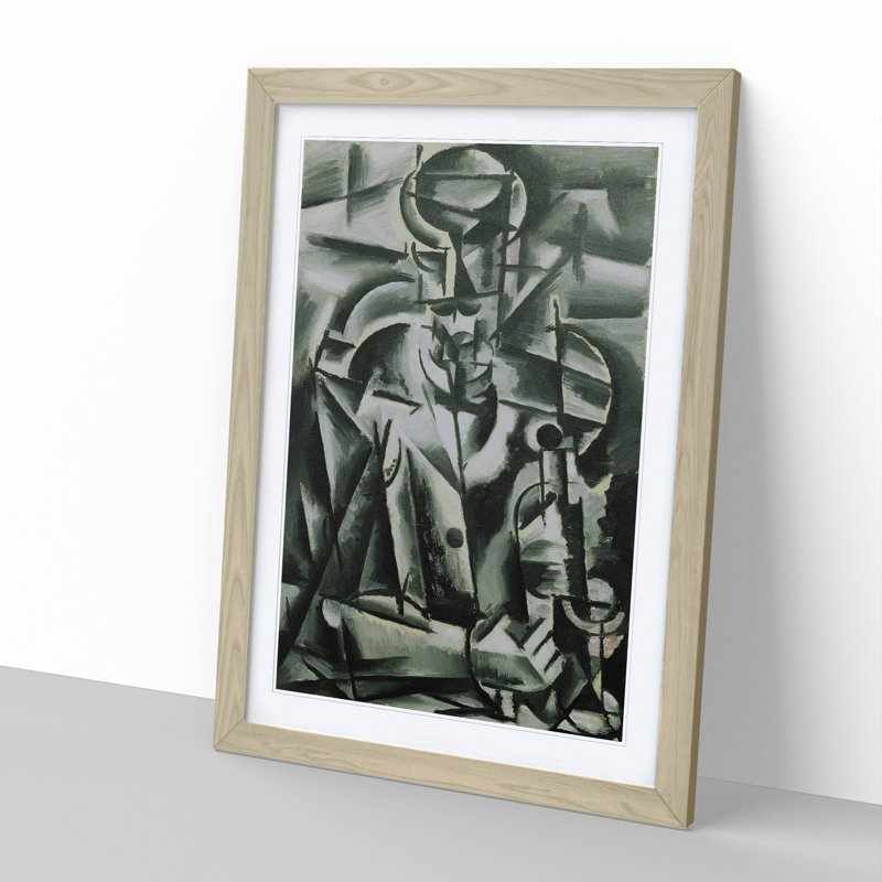 Pijak by Josef Capek - Framed Print, 36cm H x 27cm W x 2cm D, Oak Framed