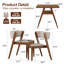Ensemble 3 pièces de table et chaises en bois massif-273966779
