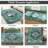 Living Room Rug 8x10 ft Green Area Rug Machine Washable Rug, Non Slip Vintage Rug Stain Resistant Indoor Large Carpet for Bedroom, Boho Rug, Distressed Retro Floor Rug for Classroom, Dorm, Dining Room-1915545127