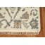 Tapis indien ivoire en laine à motif floral Oushak 2x3