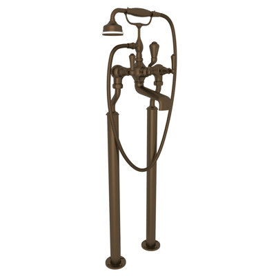 Georgian Era Exposed Floor Mounted Clawfoot Tub Faucet