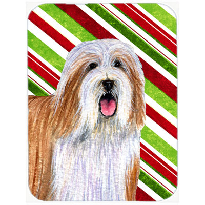 Planche à découper en verre trempé east urban home barbu collie christmas canne